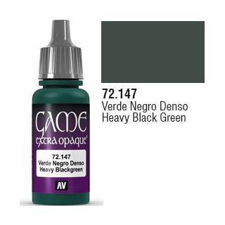 Vallejo Game Color 147: Heavy Black Green (Extra Opaque) 17 ml.