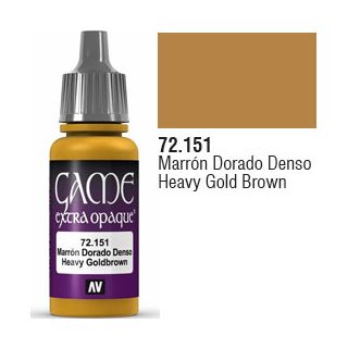 Vallejo Game Color 151: Heavy Gold Brown (Extra Opaque) 17 ml.