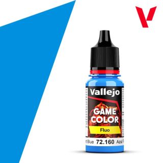 Vallejo Game Color Fluo 160: Fluorescent Blue 18 ml.