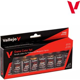 Vallejo Game Color Set 303: Metalic Colors (8 colors 18 ml.)