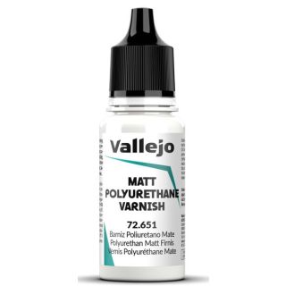 Vallejo 651: Polyurethane Matt Varnish (Auxiliary ) 18 ml.