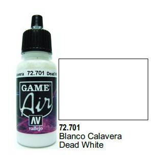 Vallejo Game Air 701: 17 ml. Dead White