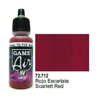 Vallejo Game Air 712: 17 ml. Scarlet Red