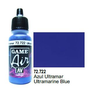 Vallejo Game Air 722: 17 ml. Ultramarine Blue