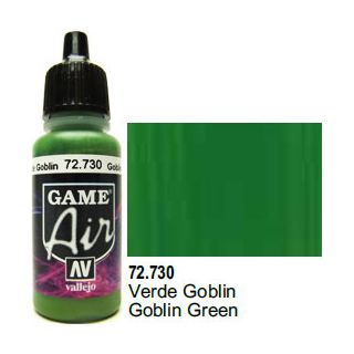 Vallejo Game Air 730: 17 ml. Goblin Green