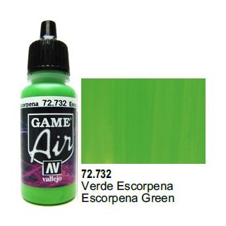 Vallejo Game Air 732: 17 ml. Escorpena Green