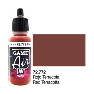Vallejo Game Air 772: 17 ml. Red Terracotta