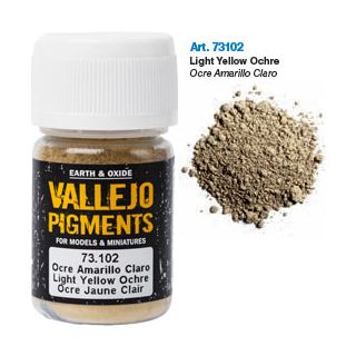 Vallejo Pigments 02: Light Yellow Ocre 30 ml.