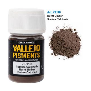 Vallejo Pigments 10: Burnt Umber 30 ml.