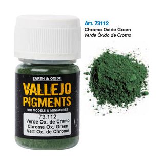 Vallejo Pigments 12: Chrome Oxide Green 30 ml.
