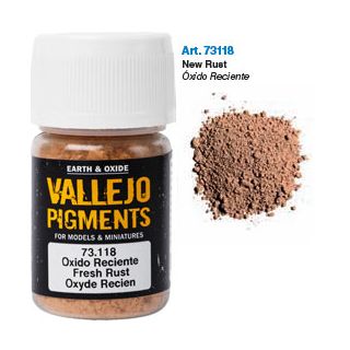 Vallejo Pigments 18: Fresh Rust 30 ml.