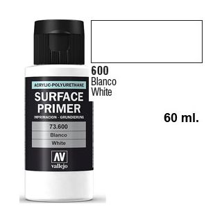 Vallejo Acrylic Polyurethane Primer - White 60 ml.
