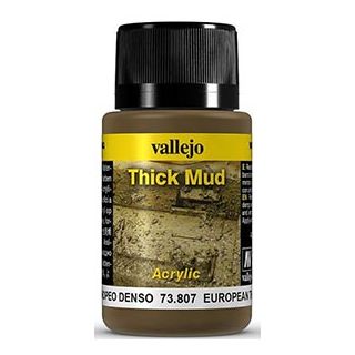 Vallejo Weathering Effects 807: European Thick Mud 40 ml.