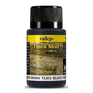Vallejo Weathering Effects 812: Black Thick Mud 40 ml.