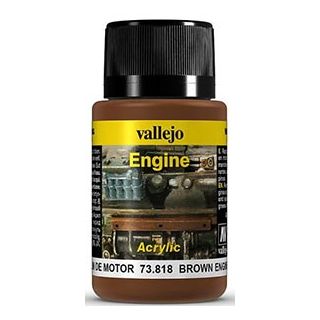 Vallejo Weathering Effects 818: Brown Engine Soot 40 ml.