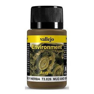 Vallejo Weathering Effects 826: Mud and Grass Effect 40 ml.
