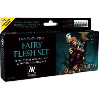 Vallejo Fantasy Pro Set 101: Fairy Flesh Set (8 colors)