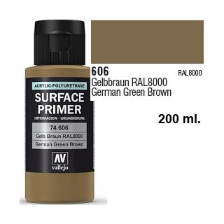 Vallejo Acrylic Polyurethane Primer - German Green Brown 200 ml.