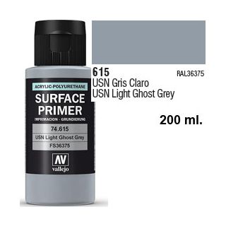 Vallejo Acrylic Polyurethane Primer - USN Light Ghost Grey 200 ml.