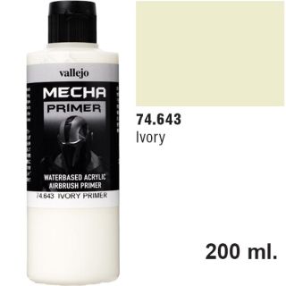 Vallejo Mecha Primer 643: Ivory 200 ml.