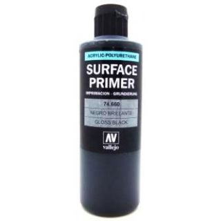 Vallejo Metal Color 60: Gloss Black Primer 200 ml.