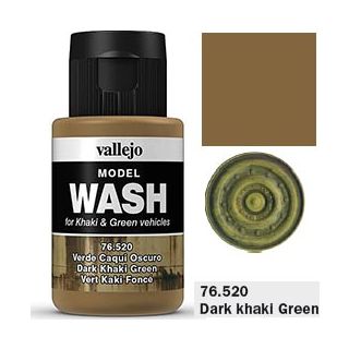 Vallejo Model Wash 20: Dark Khaki Green 35 ml.