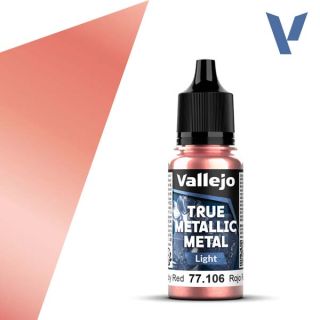 Vallejo True Metalic Metal 06: Ruby Red (Light) 18 ml.