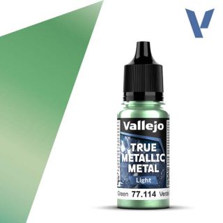Vallejo True Metalic Metal 14: Dusken Green (Light) 18 ml.