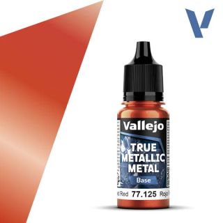 Vallejo True Metalic Metal 25: Forged Red (Basic) 18 ml.