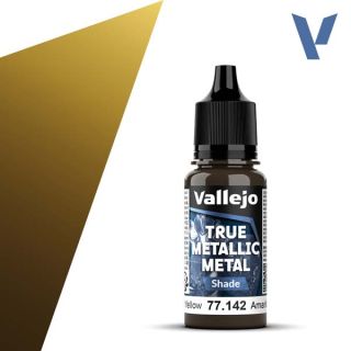 Vallejo True Metalic Metal 42: Radiant Yellow (Shade) 18 ml.