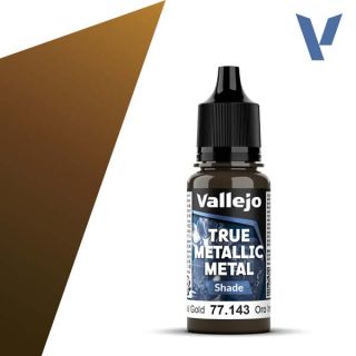 Vallejo True Metalic Metal 43: Imperial Gold (Shade) 18 ml.