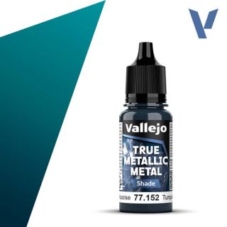 Vallejo True Metalic Metal 52: Hydra Turquoise (Shade) 18 ml.