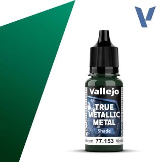Vallejo True Metalic Metal 53: Beetle Green (Shade) 18 ml.