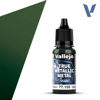 Vallejo True Metalic Metal 55: Amber Green (Shade) 18 ml.