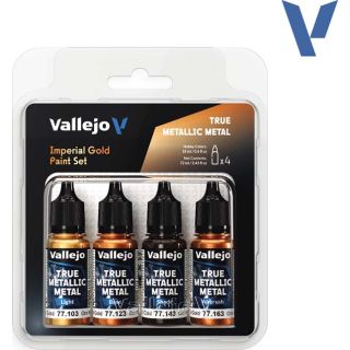 Vallejo True Metalic Metal Set 252: Imperial Gold (4 x 18 ml.)