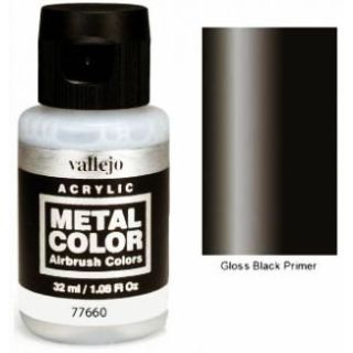 Vallejo Metal Color 60: Gloss Black Primer 32 ml.