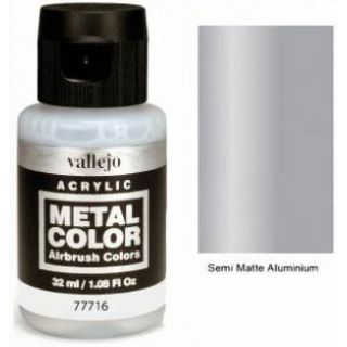 Vallejo Metal Color 16: Semi Matte Aluminium 32 ml.