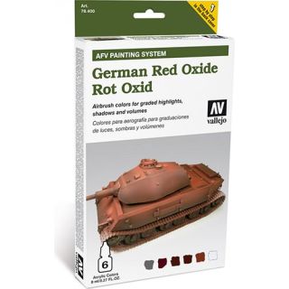 Vallejo German Red Oxide AFV Armour Painting System (6 colors 8ml.)