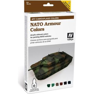 Vallejo NATO Camouflage AFV Camouflage Colors (6 colors 8ml.)