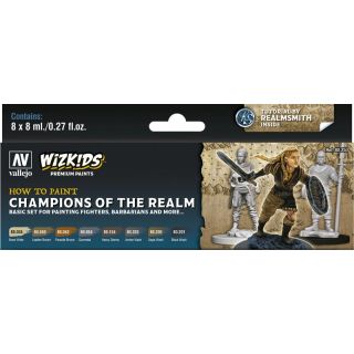 Wizkids Premium Paints by Vallejo set 250: Champions of the Realm