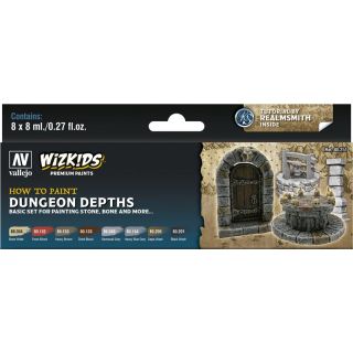 Wizkids Premium Paints by Vallejo set 251: Dungeon Dephts