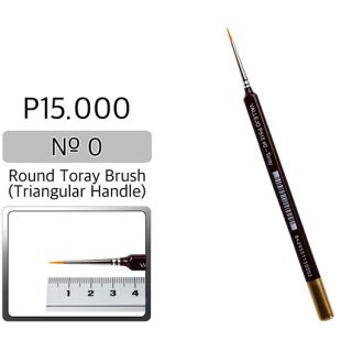Vallejo Brush Series P515 / P15 - Round Toray, Triangular Handle- No 0