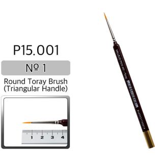 Vallejo Brush Series P515 / P15 - Round Toray, Triangular Handle- No 1