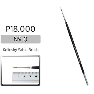 Vallejo Brush Series P518 / P18 - Red Sable Kolinsky No 0