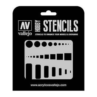 Vallejo Hobby Stencils AIR003: Access Trap Doors