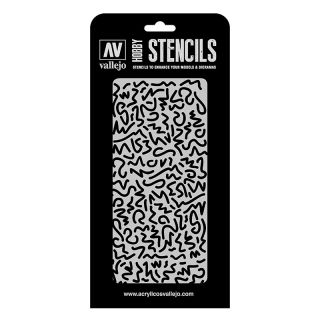 Vallejo Hobby Stencils CAM001: Luftwaffe WWII Shingles Camo 1/32