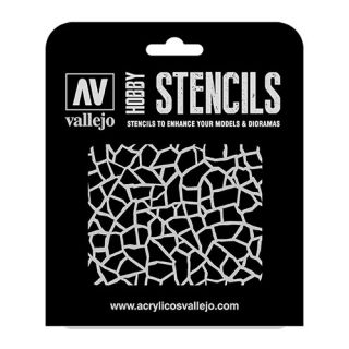 Vallejo Hobby Stencils CAM003: Giraffe Camo WWII 1/32
