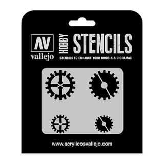 Vallejo Hobby Stencils SF001: Gear Markings