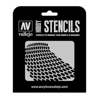 Vallejo Hobby Stencils SF003: Distorted Honeycomb