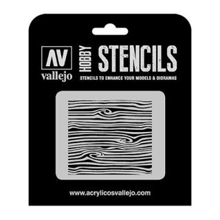 Vallejo Hobby Stencils TX007: Wood Texture nº 2 1/35